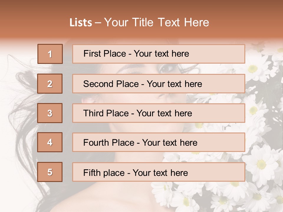 Sensuality Sexy Hair PowerPoint Template