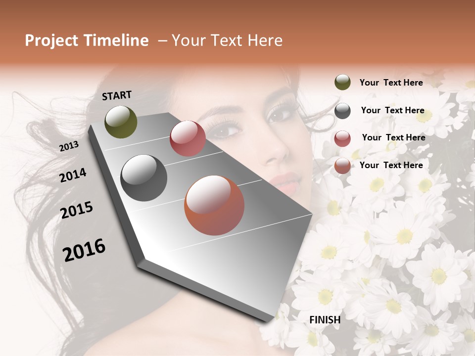 Sensuality Sexy Hair PowerPoint Template
