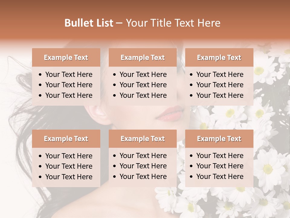 Sensuality Sexy Hair PowerPoint Template