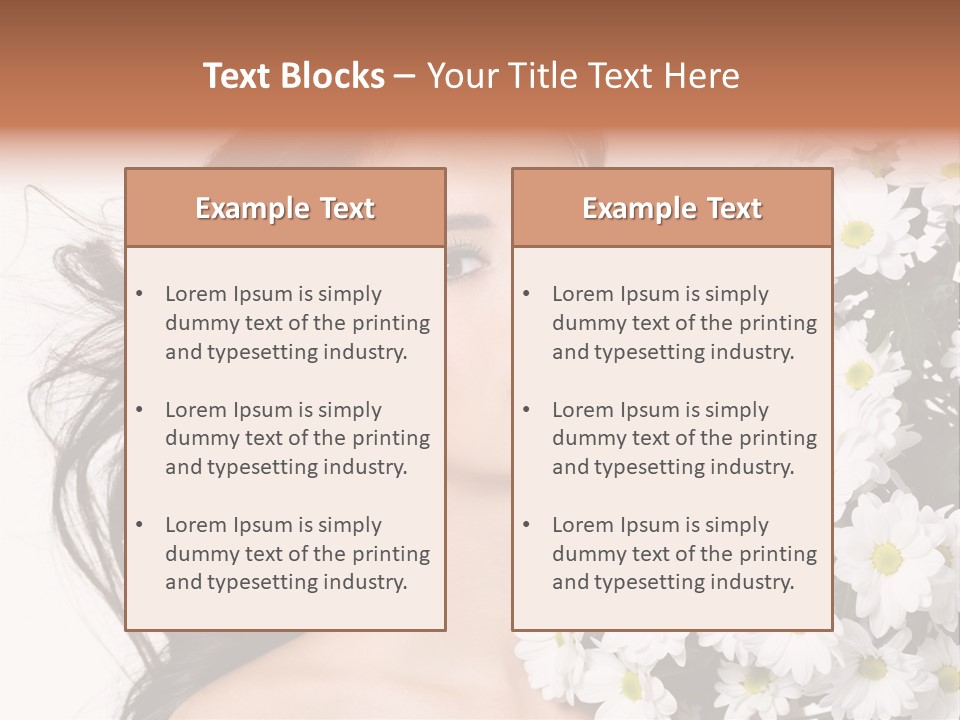 Sensuality Sexy Hair PowerPoint Template