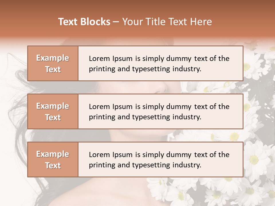 Sensuality Sexy Hair PowerPoint Template