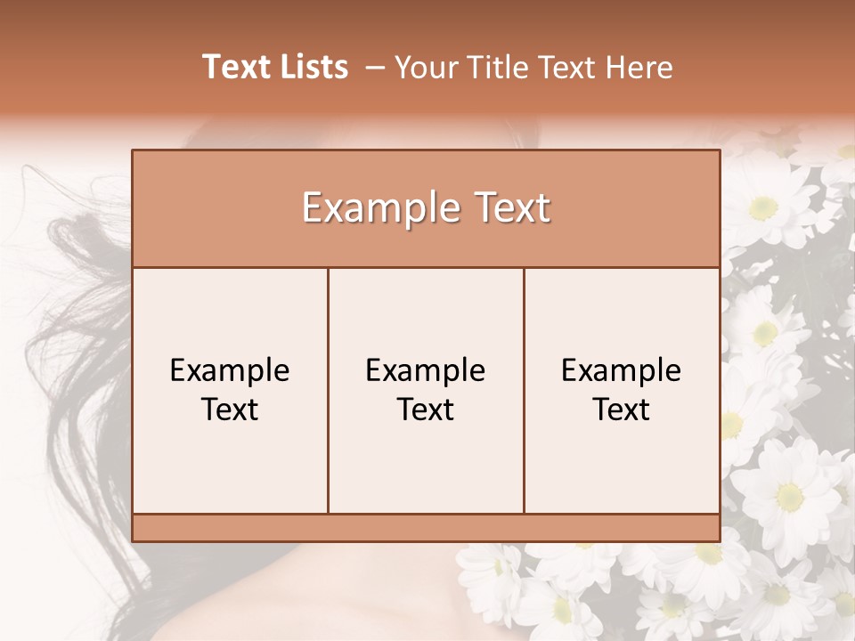 Sensuality Sexy Hair PowerPoint Template