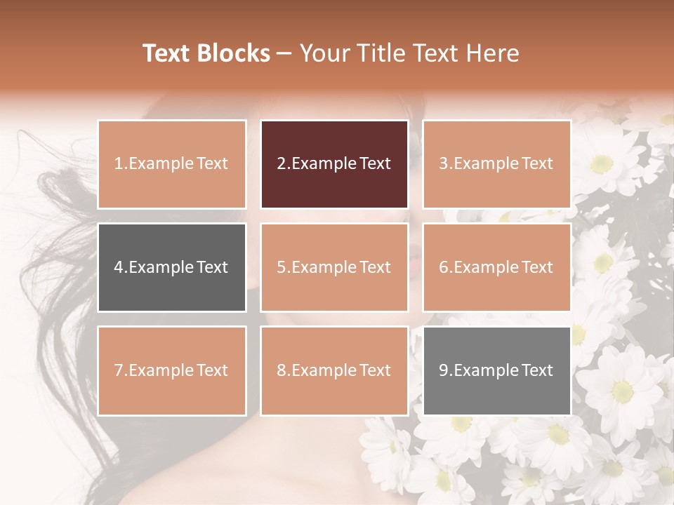 Sensuality Sexy Hair PowerPoint Template