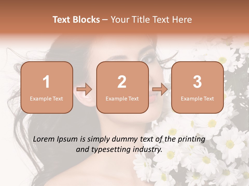 Sensuality Sexy Hair PowerPoint Template