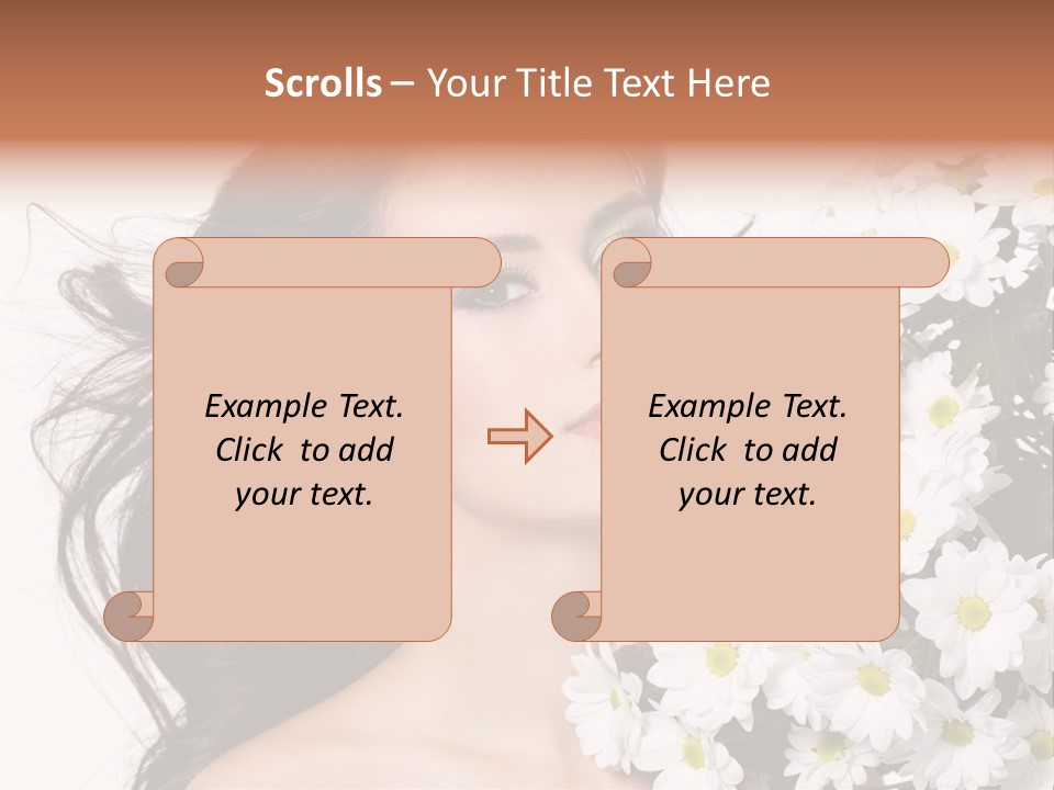 Sensuality Sexy Hair PowerPoint Template