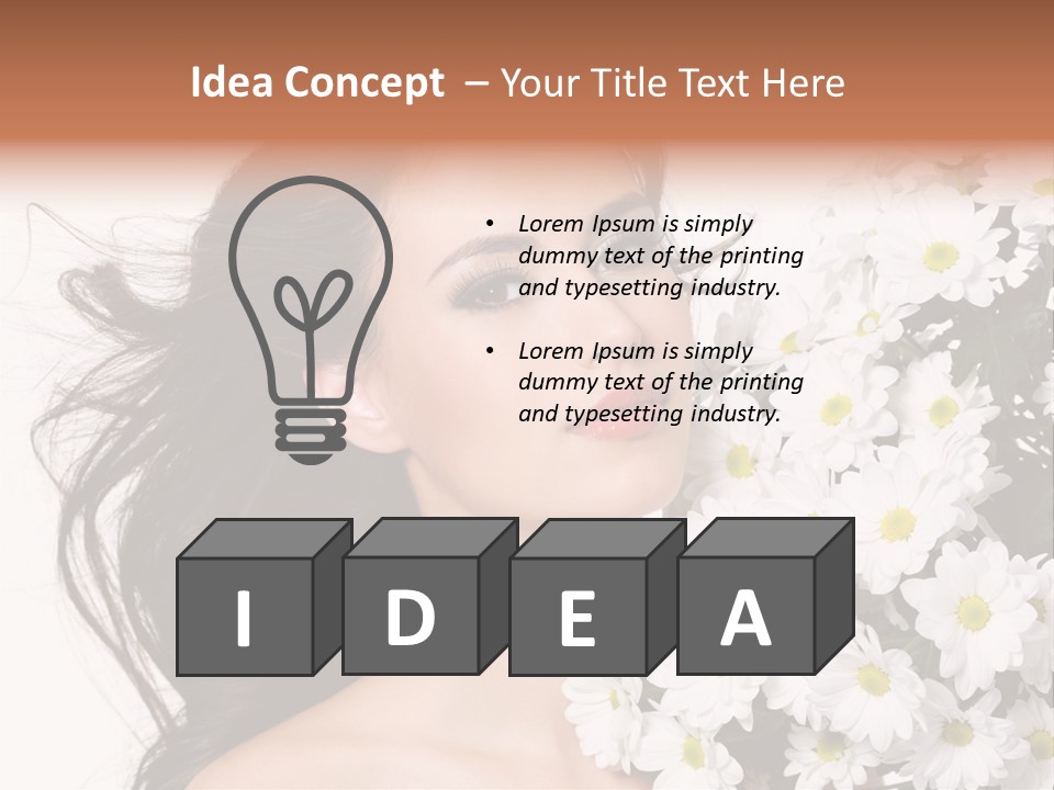 Sensuality Sexy Hair PowerPoint Template