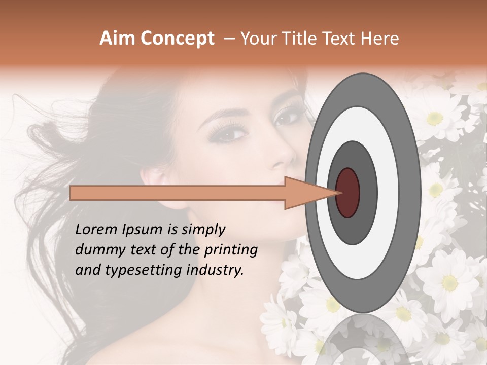 Sensuality Sexy Hair PowerPoint Template