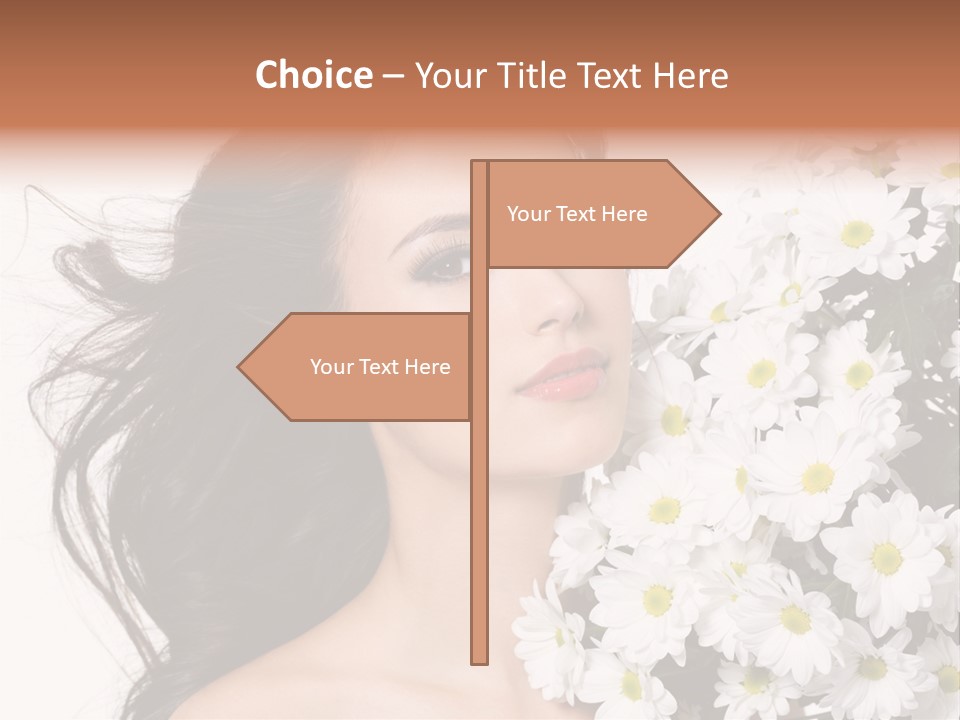 Sensuality Sexy Hair PowerPoint Template