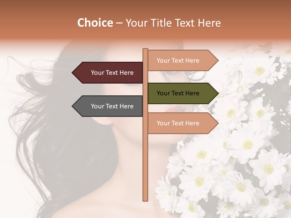 Sensuality Sexy Hair PowerPoint Template