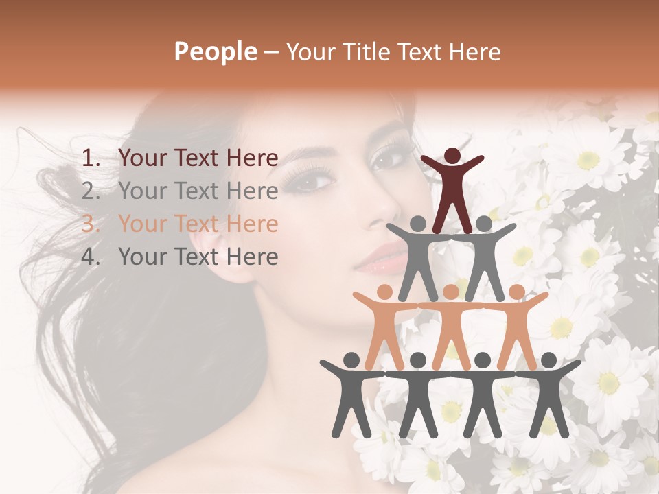 Sensuality Sexy Hair PowerPoint Template