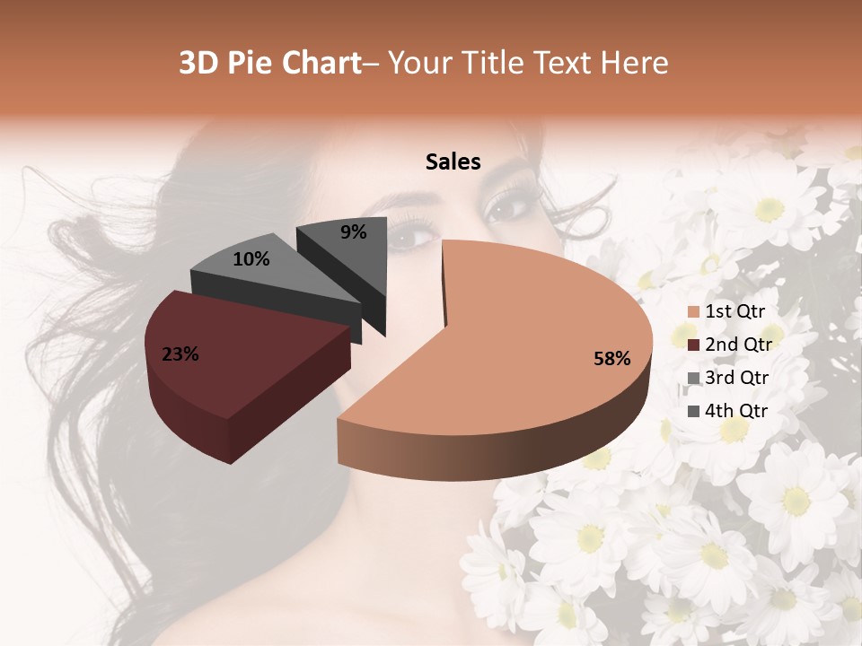 Sensuality Sexy Hair PowerPoint Template