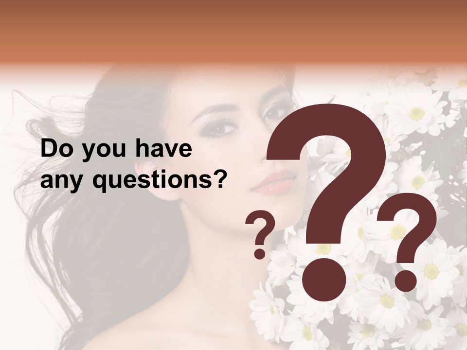 Sensuality Sexy Hair PowerPoint Template