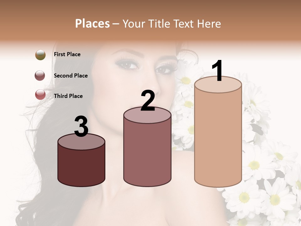 Hair Long Hair White Background PowerPoint Template