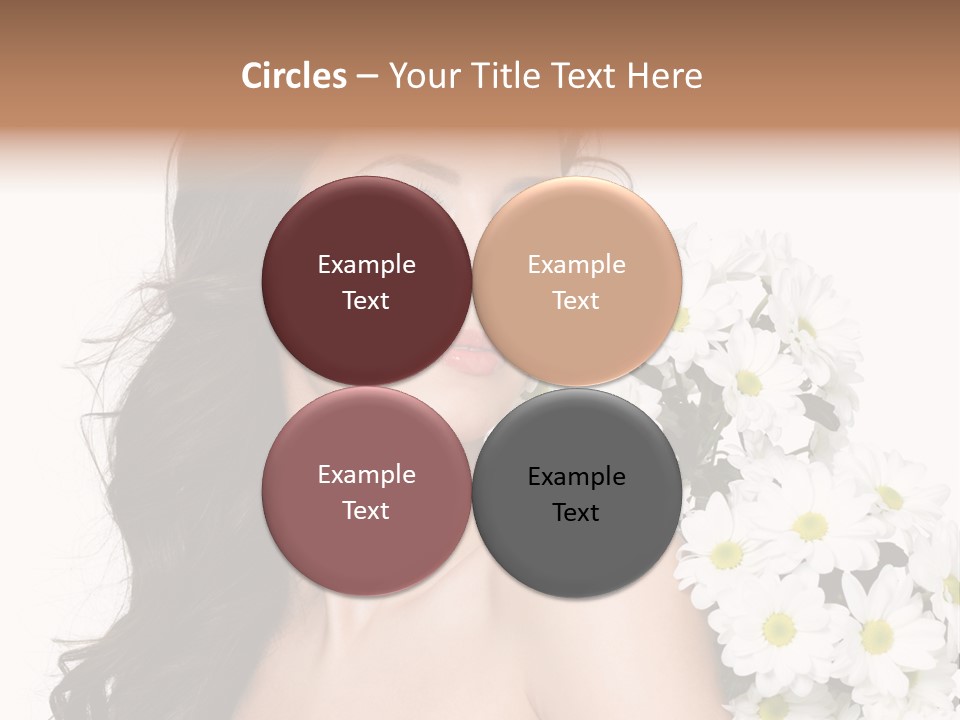 Hair Long Hair White Background PowerPoint Template