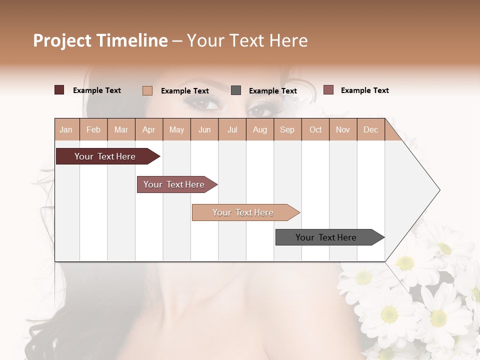 Hair Long Hair White Background PowerPoint Template