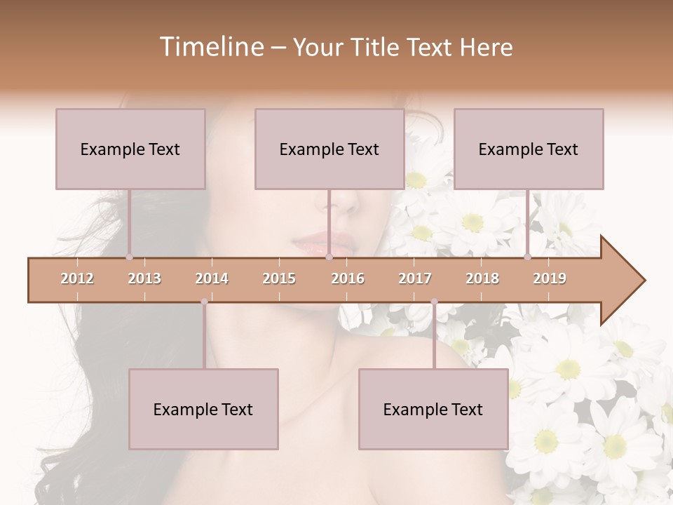 Hair Long Hair White Background PowerPoint Template