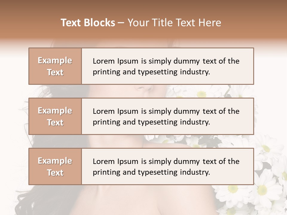 Hair Long Hair White Background PowerPoint Template