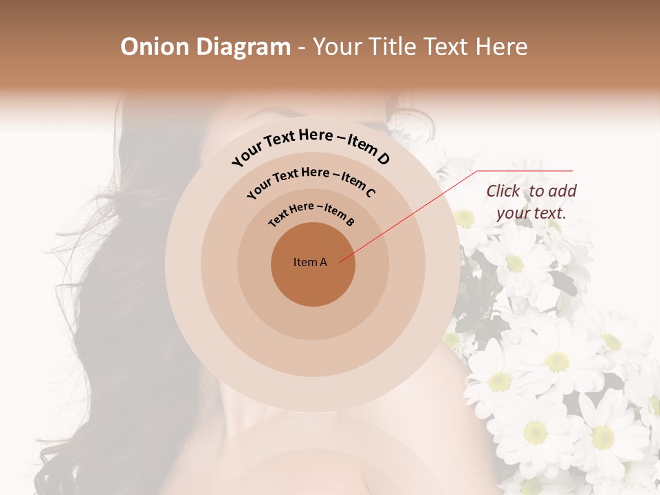 Hair Long Hair White Background PowerPoint Template