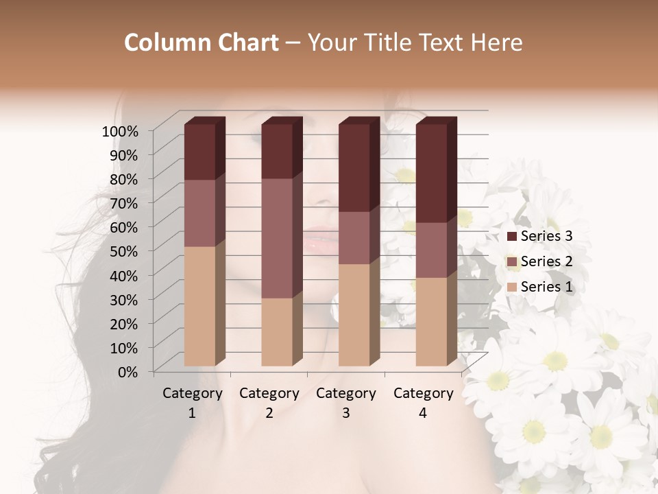 Hair Long Hair White Background PowerPoint Template