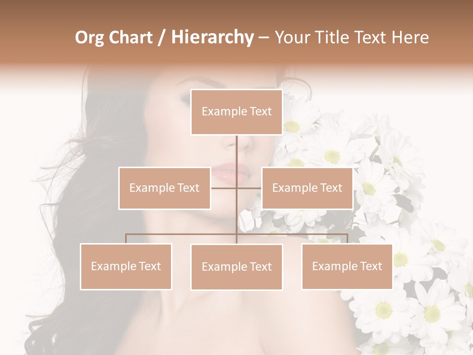 Hair Long Hair White Background PowerPoint Template