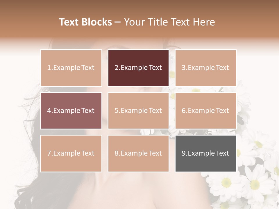 Hair Long Hair White Background PowerPoint Template