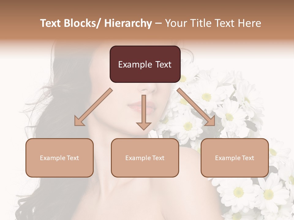 Hair Long Hair White Background PowerPoint Template