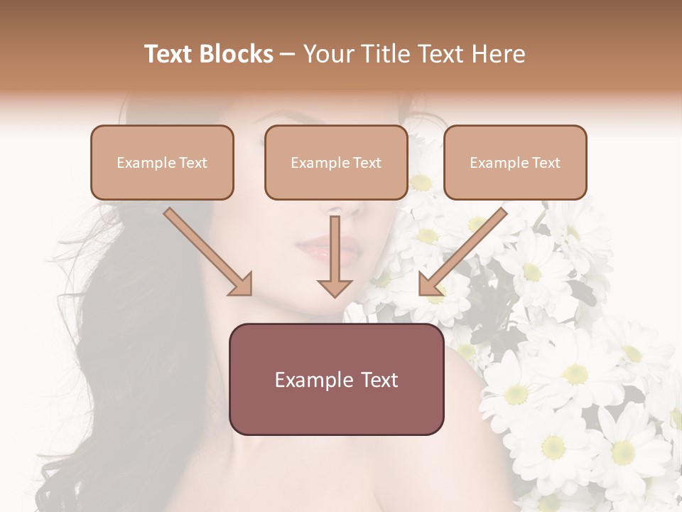 Hair Long Hair White Background PowerPoint Template