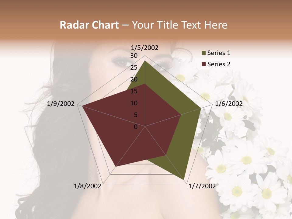 Hair Long Hair White Background PowerPoint Template