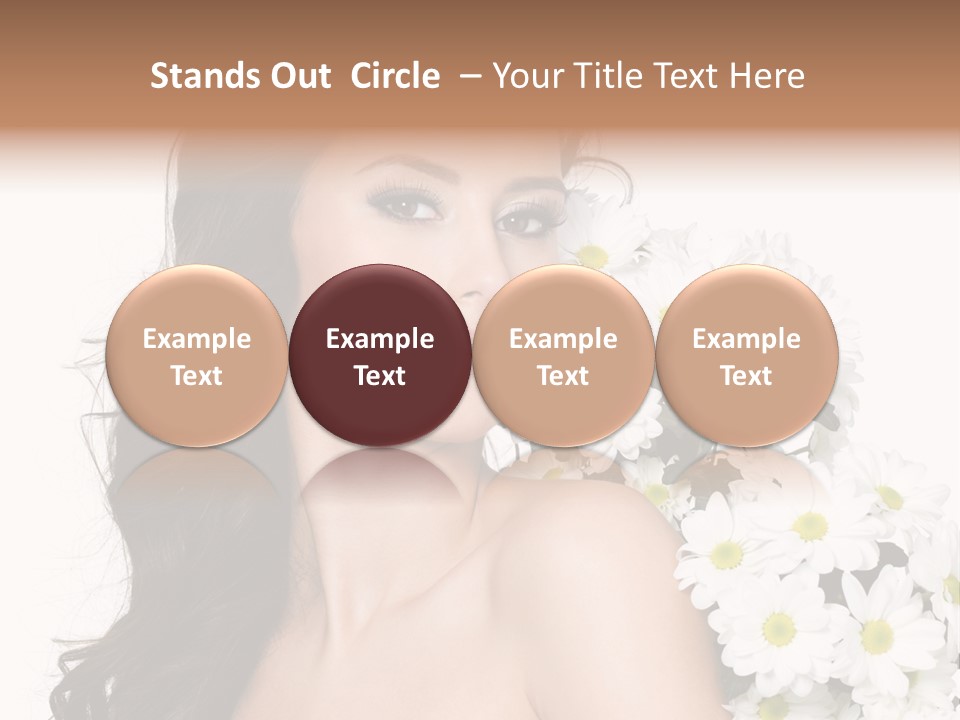 Hair Long Hair White Background PowerPoint Template