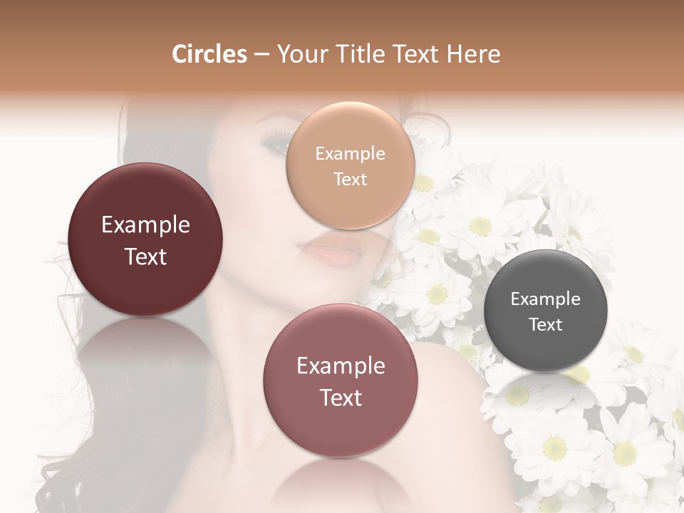 Hair Long Hair White Background PowerPoint Template