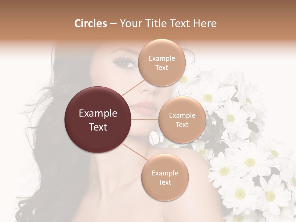 Hair Long Hair White Background PowerPoint Template