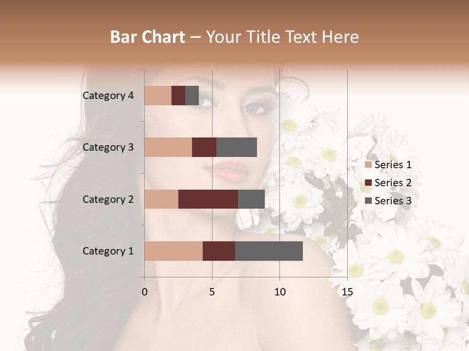 Hair Long Hair White Background PowerPoint Template