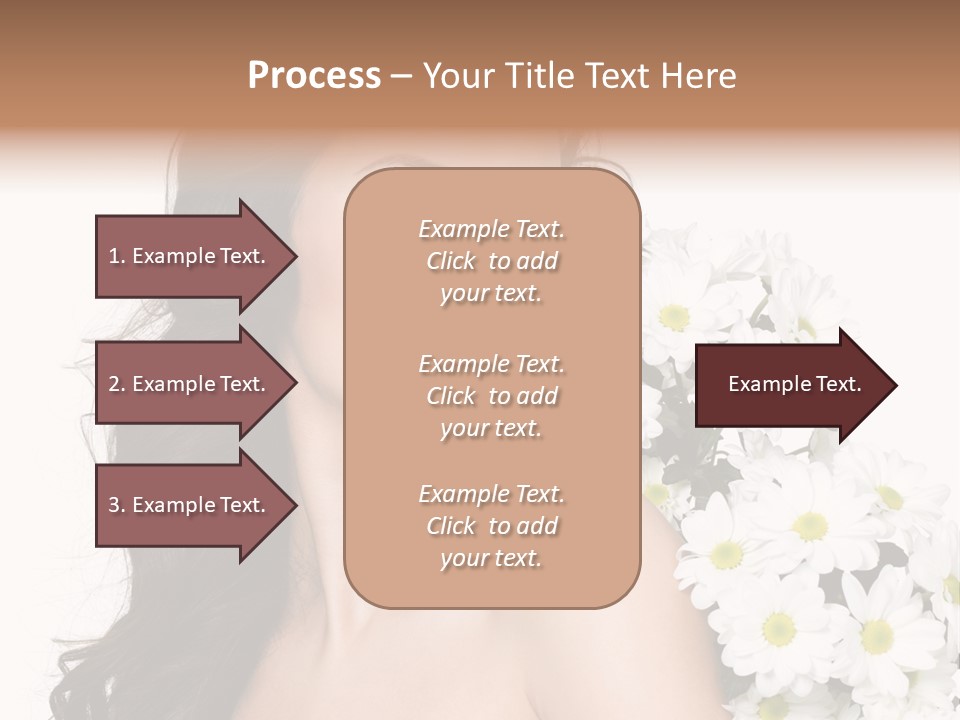 Hair Long Hair White Background PowerPoint Template