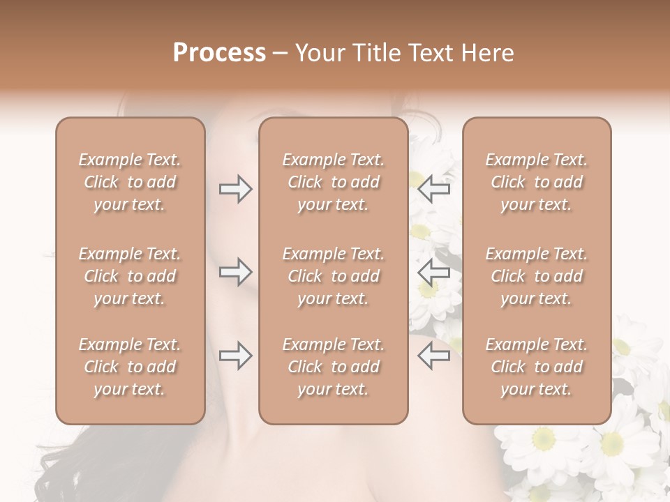 Hair Long Hair White Background PowerPoint Template