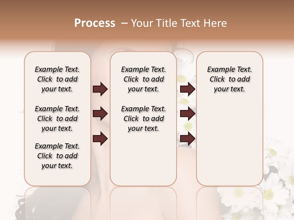 Hair Long Hair White Background PowerPoint Template