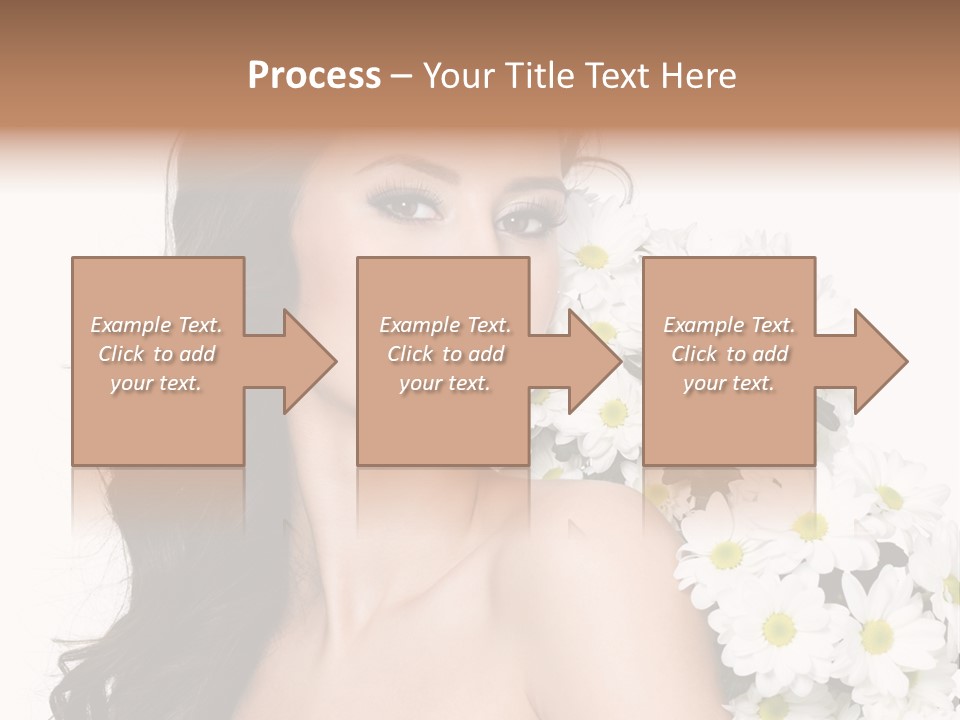 Hair Long Hair White Background PowerPoint Template