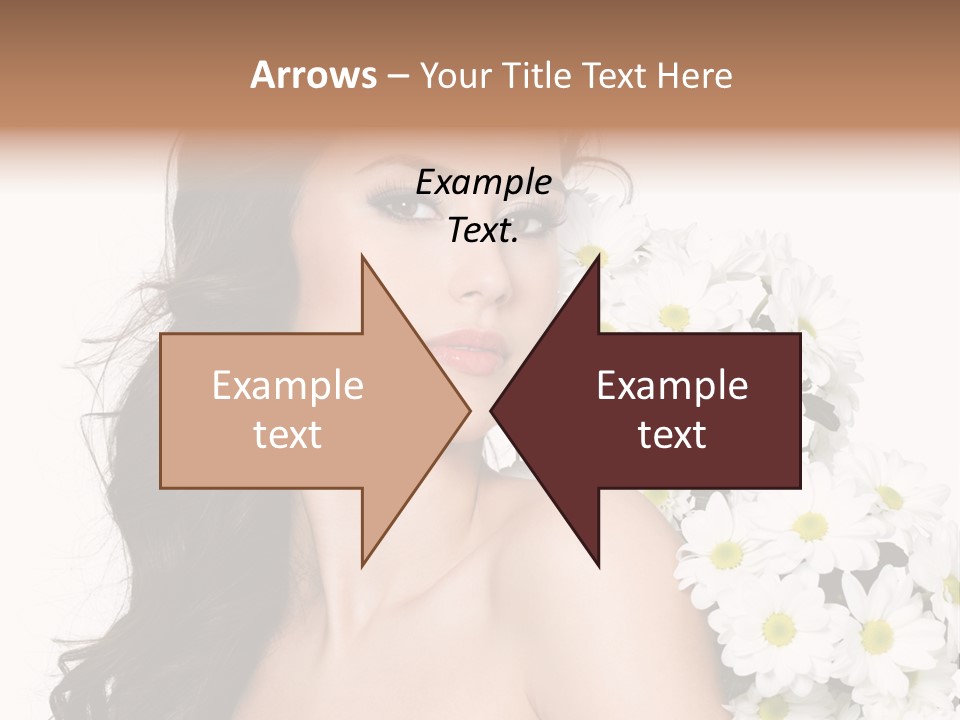 Hair Long Hair White Background PowerPoint Template