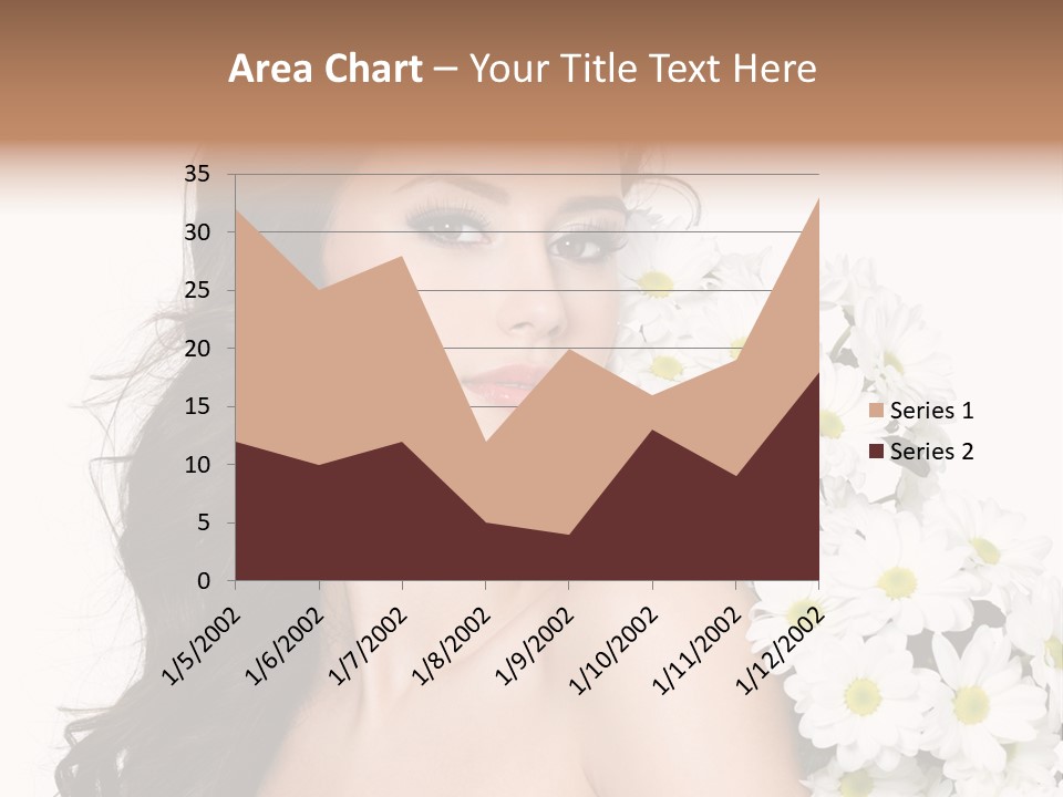 Hair Long Hair White Background PowerPoint Template