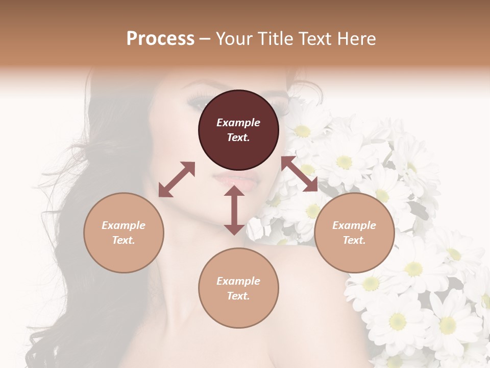 Hair Long Hair White Background PowerPoint Template