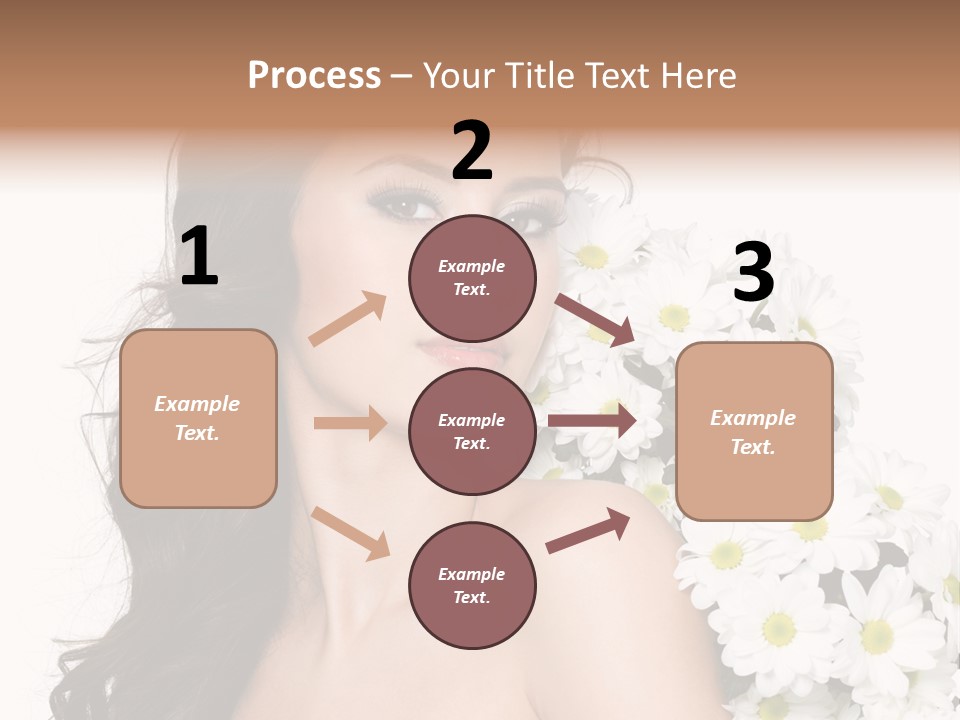 Hair Long Hair White Background PowerPoint Template