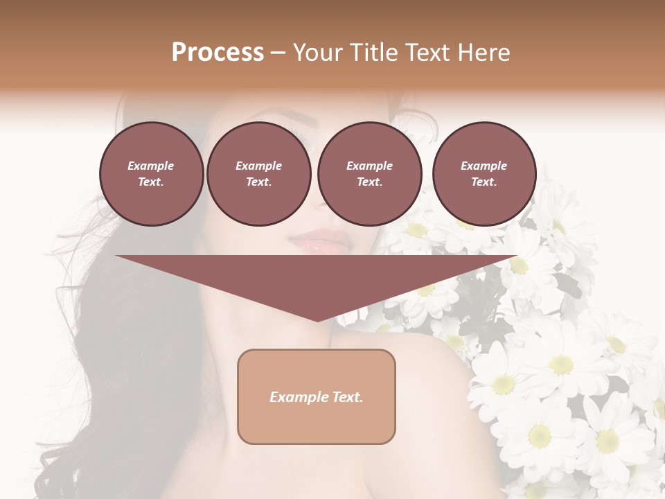 Hair Long Hair White Background PowerPoint Template