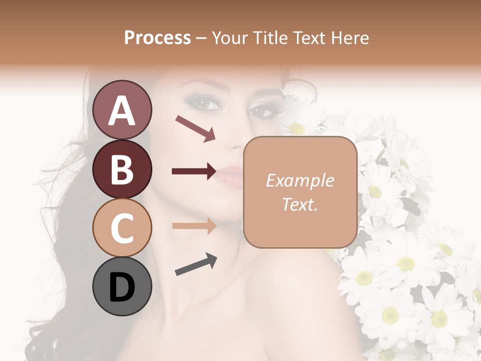 Hair Long Hair White Background PowerPoint Template