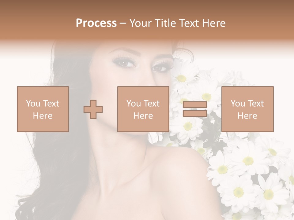 Hair Long Hair White Background PowerPoint Template