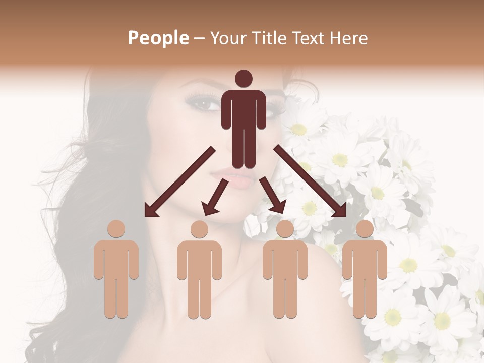 Hair Long Hair White Background PowerPoint Template