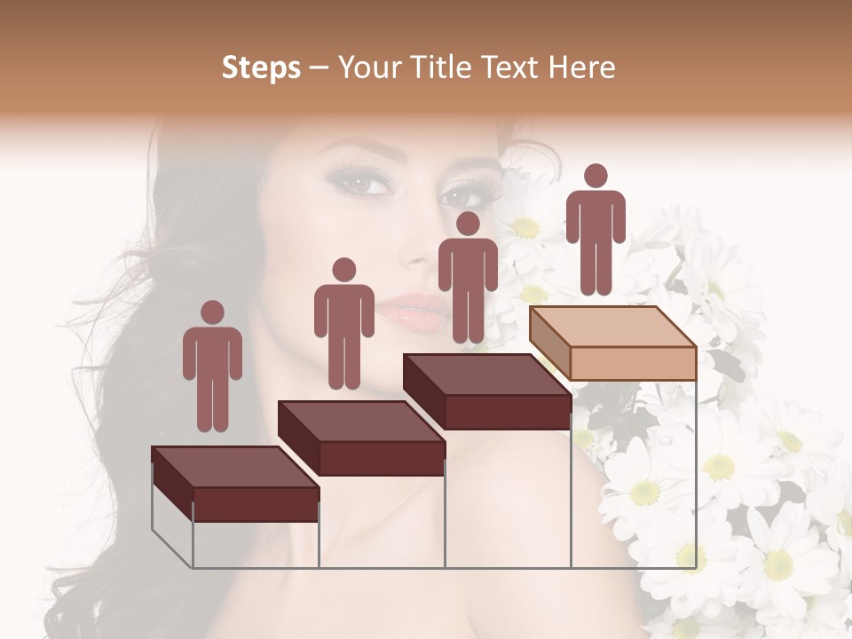 Hair Long Hair White Background PowerPoint Template