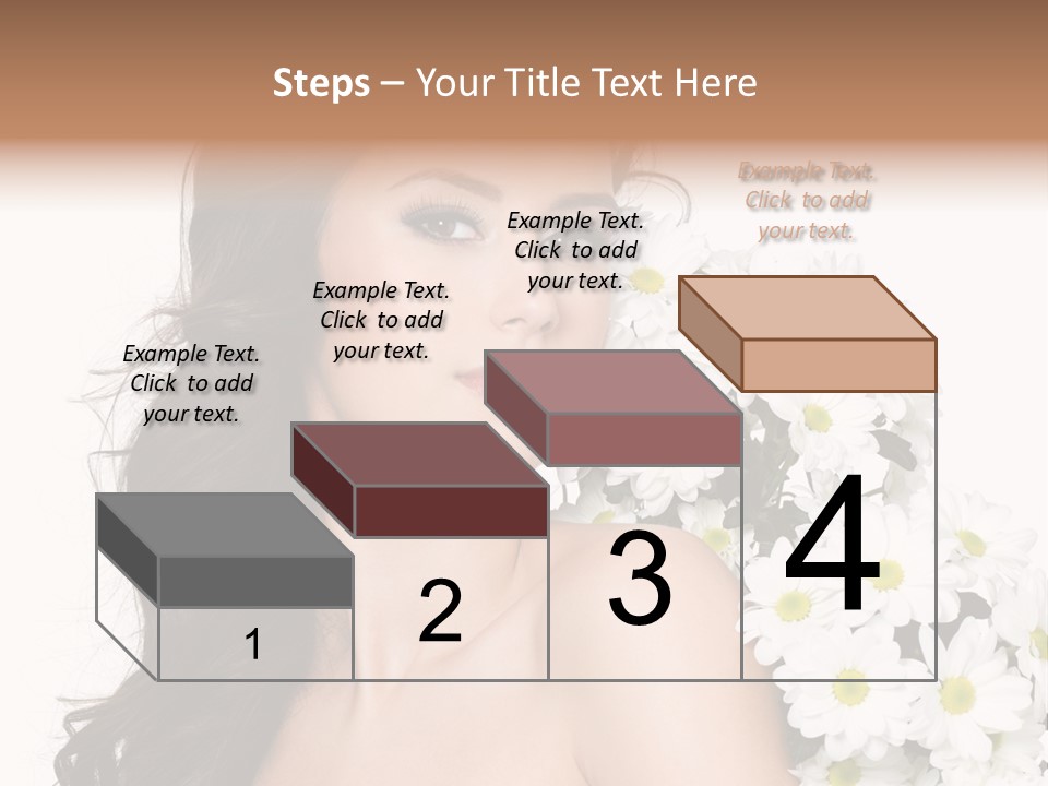 Hair Long Hair White Background PowerPoint Template