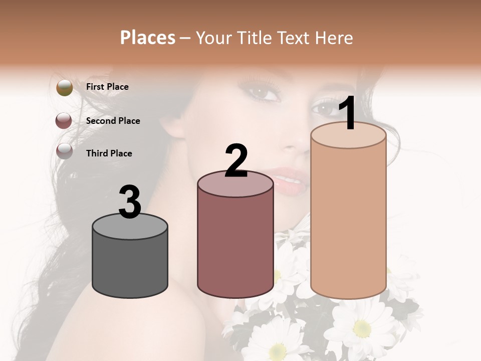 White Background Bunch Spring PowerPoint Template