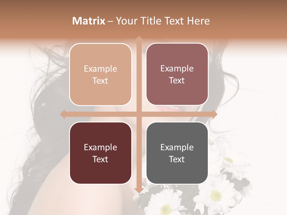 White Background Bunch Spring PowerPoint Template