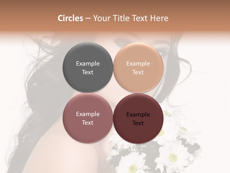 White Background Bunch Spring PowerPoint Template