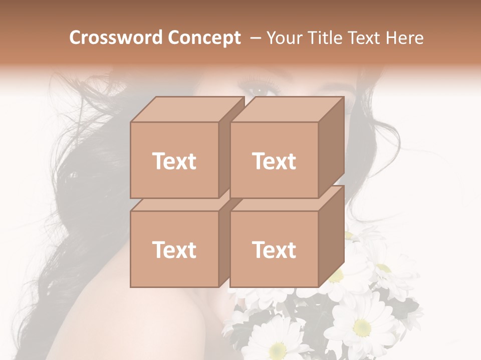 White Background Bunch Spring PowerPoint Template